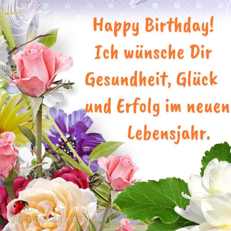 Whatsapp glückwünsche zum geburtstag frau bild Blumen kostenlos