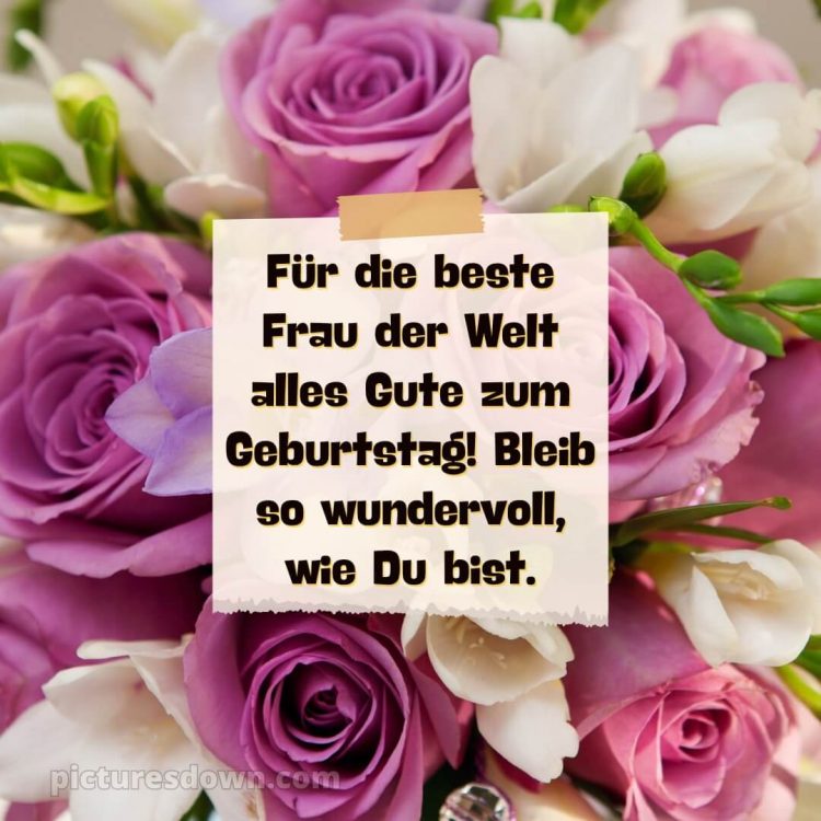 Whatsapp glückwünsche zum geburtstag frau bild Blüten kostenlos