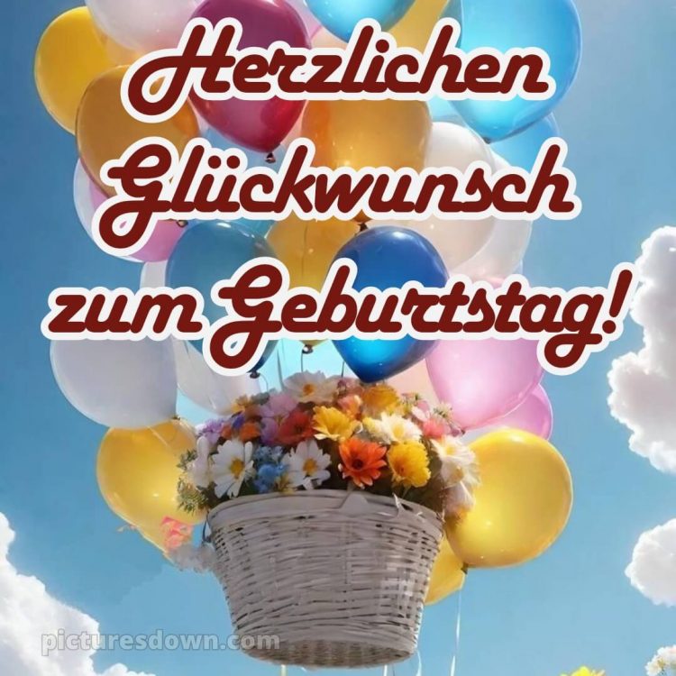 Whatsapp glückwünsche zum geburtstag frau bild Luftballons kostenlos