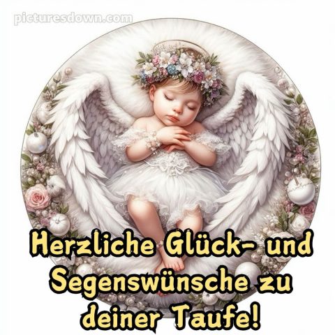 Wie schreibe ich Glückwünsche zur Taufe bild Kleinkind kostenlos