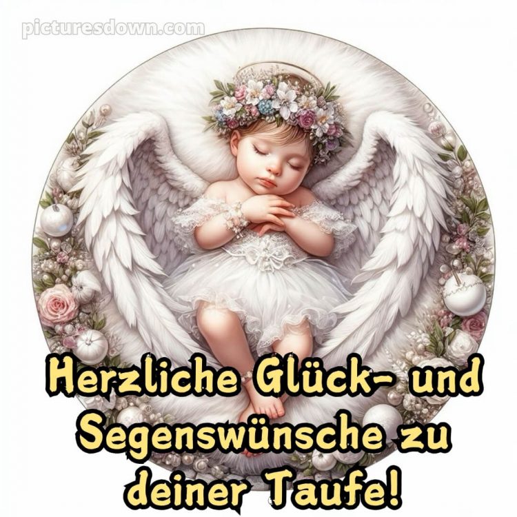 Wie schreibe ich Glückwünsche zur Taufe bild Kleinkind kostenlos