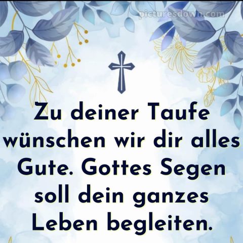 Wie schreibe ich Glückwünsche zur Taufe bild Kreuz kostenlos