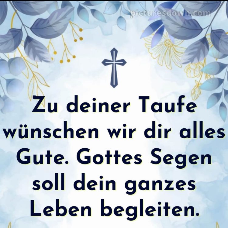 Wie schreibe ich Glückwünsche zur Taufe bild Kreuz kostenlos