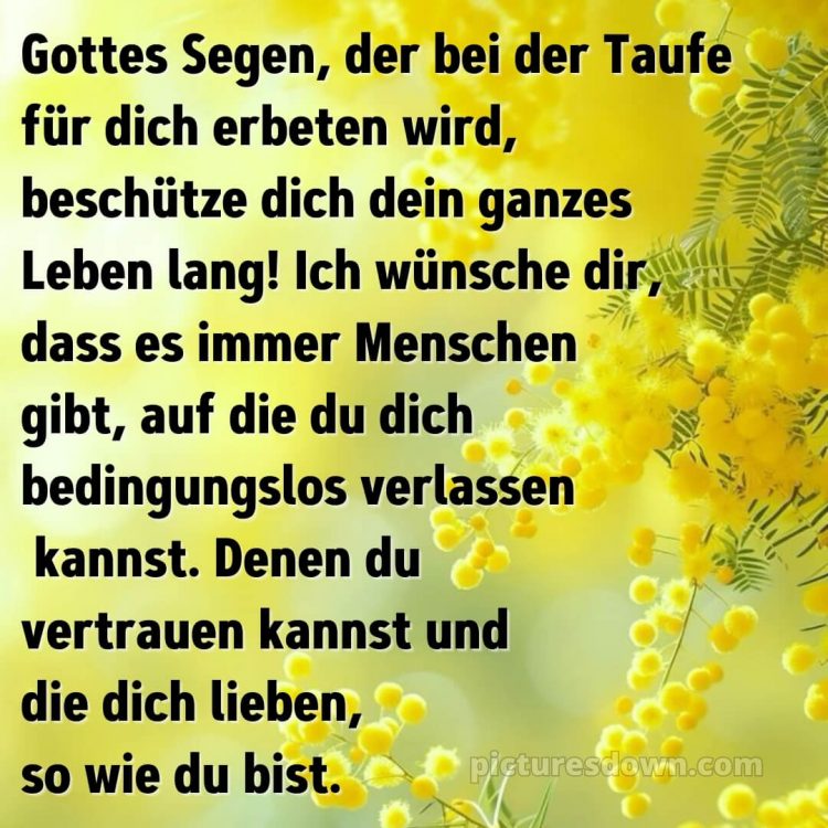 Wie schreibe ich Glückwünsche zur Taufe bild Wunsch kostenlos