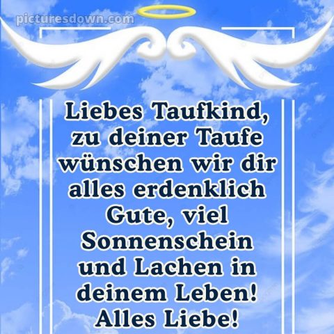 Glückwünsche von oma und opa zur taufe bild Himmel kostenlos