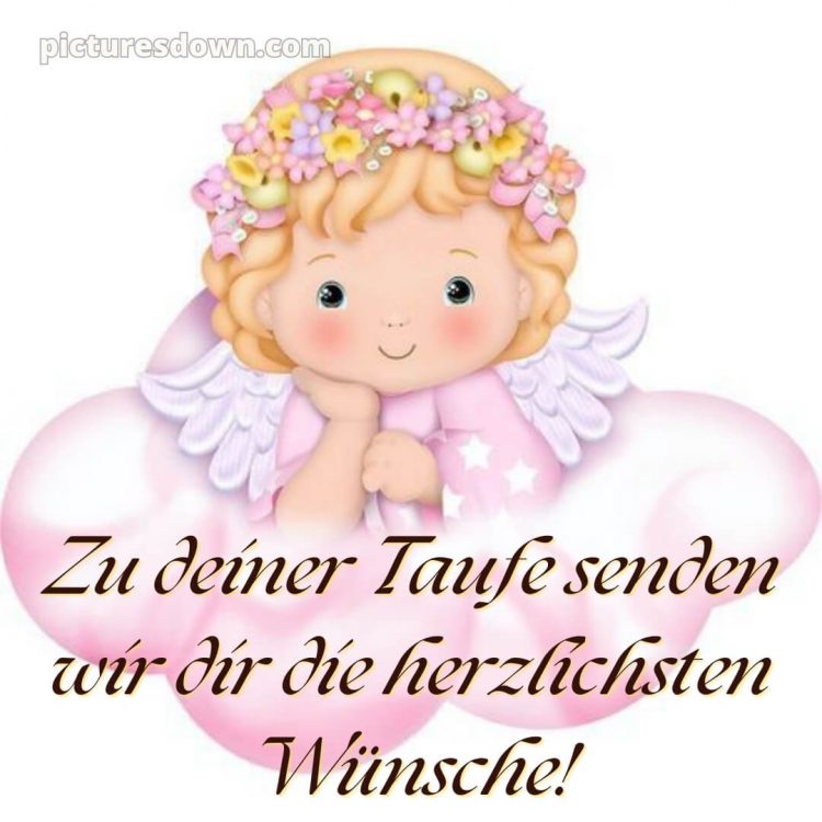 Glückwünsche von oma und opa zur taufe bild rosa Wolke kostenlos