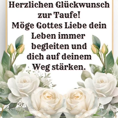 Glückwünsche von oma und opa zur taufe bild Blumen kostenlos