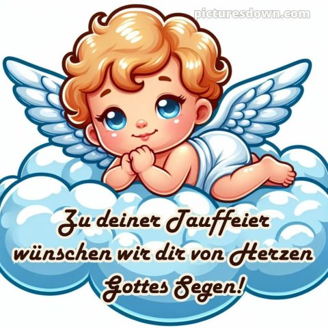 Glückwünsche zur taufe junge kurz bild blaue Augen kostenlos