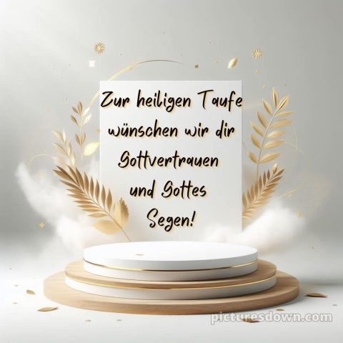 Glückwünsche zur Taufe Junge modern bild Karte kostenlos