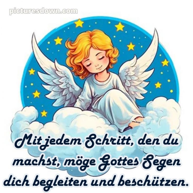 Glückwünsche zur taufe karte bild Himmel und Sterne kostenlos