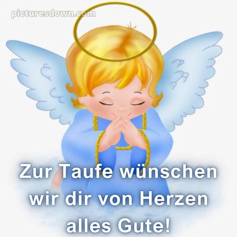 Glückwünsche zur taufe karte bild Gebet kostenlos