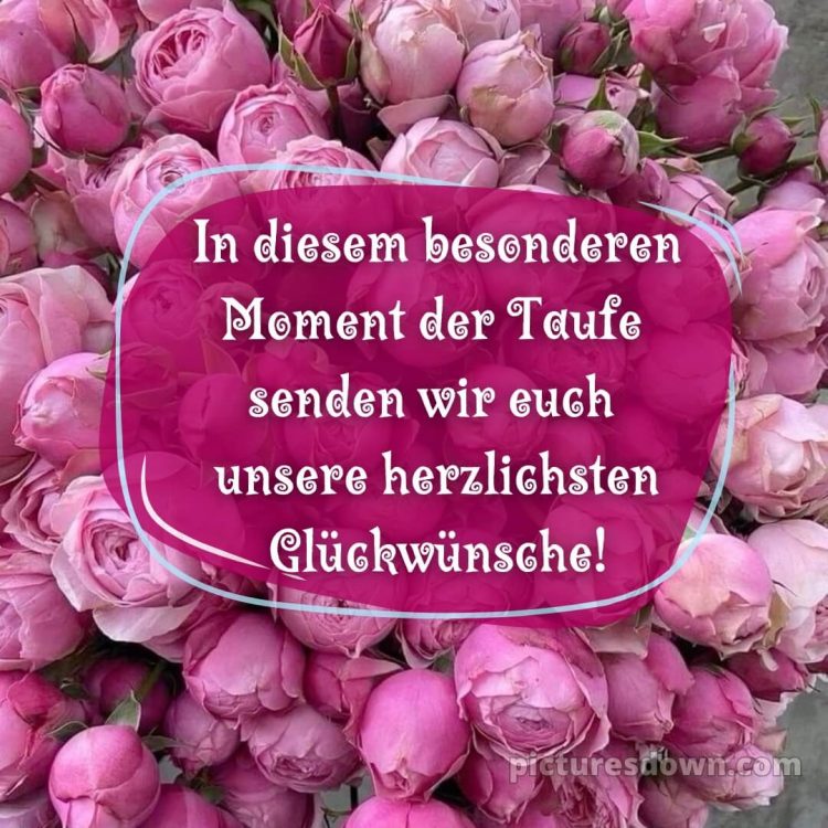 Glückwünsche zur Taufe modern kostenlos bild Strauß kostenlos