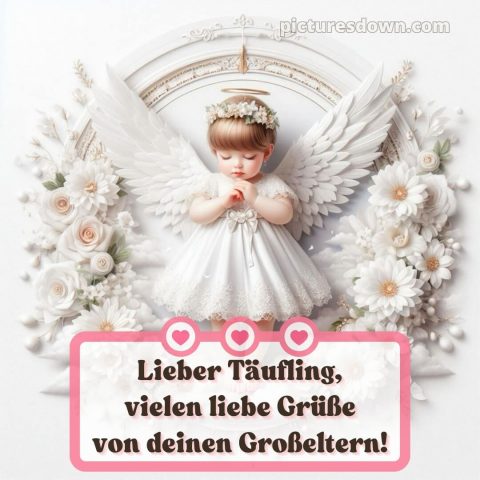 Glückwünsche zur taufe von den großeltern kurz bild Flügel kostenlos