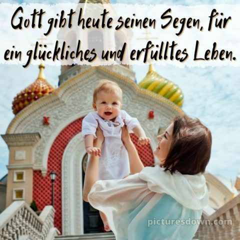 Glückwünsche zur Taufe von den Großeltern modern bild Kirche kostenlos