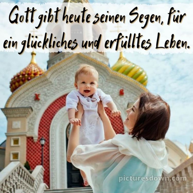 Glückwünsche zur Taufe von den Großeltern modern bild Kirche kostenlos