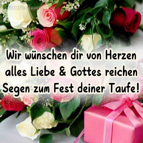 Glückwünsche zur Taufe von den Großeltern modern bild Geschenk kostenlos