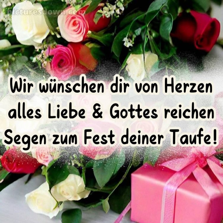 Glückwünsche zur Taufe von den Großeltern modern bild Geschenk kostenlos