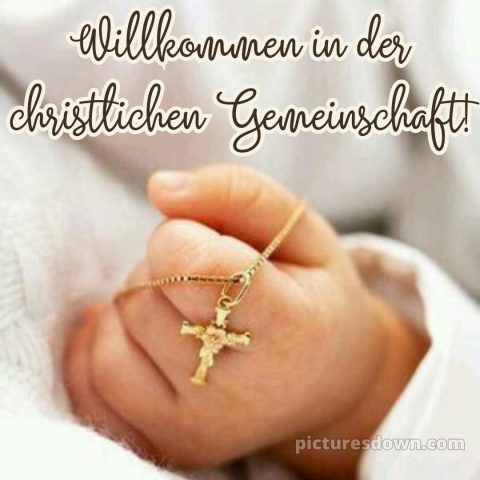 Glückwünsche zur taufe von oma und opa bild Kreuz und Hand kostenlos