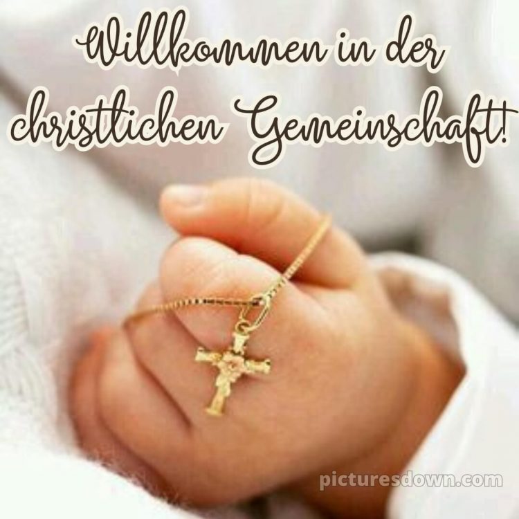 Glückwünsche zur taufe von oma und opa bild Kreuz und Hand kostenlos