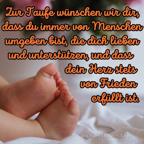 Glückwünsche zur taufe von oma und opa bild Füße kostenlos