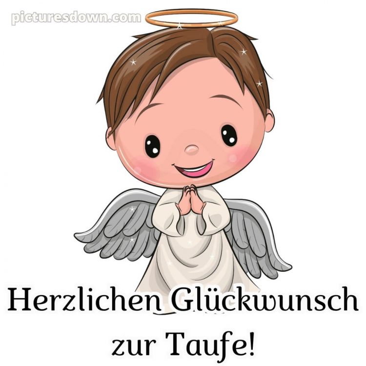 Glückwünsche zur Taufe von Paten bild Lächeln kostenlos