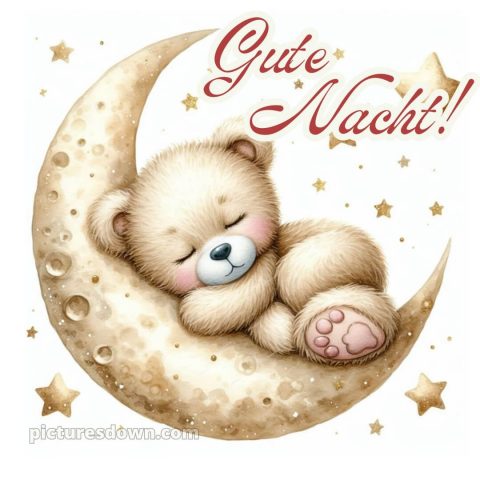 Gute nacht bilder bild Teddy kostenlos