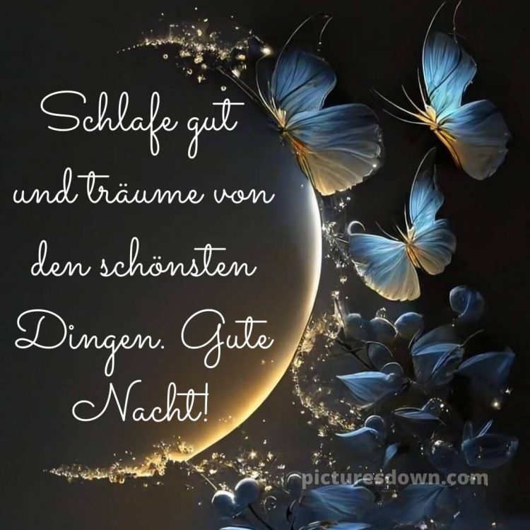 Gute nacht bilder für whatsapp bild Schmetterlinge kostenlos