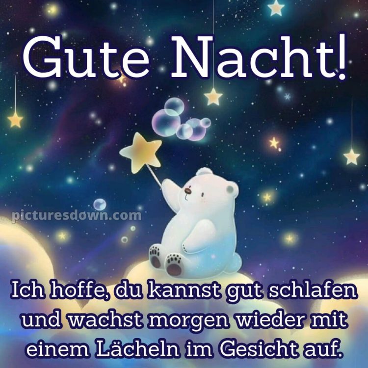 Gute nacht bilder neu bild Bär kostenlos