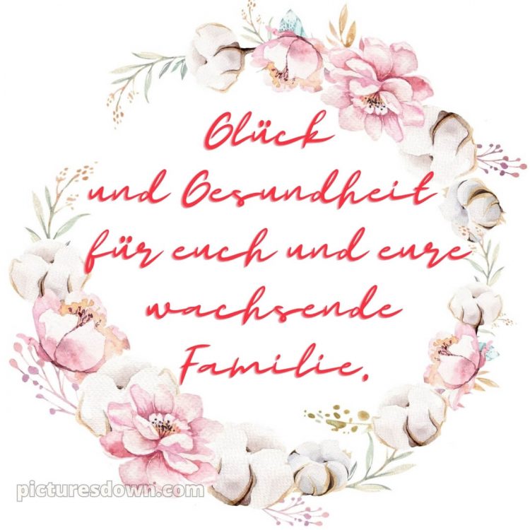 Liebevolle glückwünsche zur geburt bild Kreis kostenlos