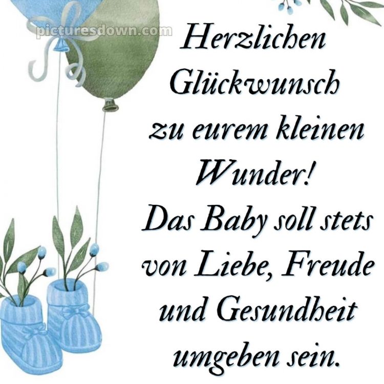 Liebevolle glückwünsche zur geburt junge bild Pignetten kostenlos