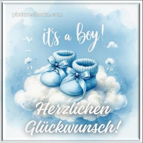 Liebevolle glückwünsche zur geburt junge bild Wolke kostenlos
