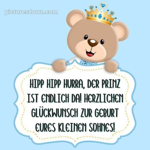 Liebevolle glückwünsche zur geburt junge bild Wunsch kostenlos