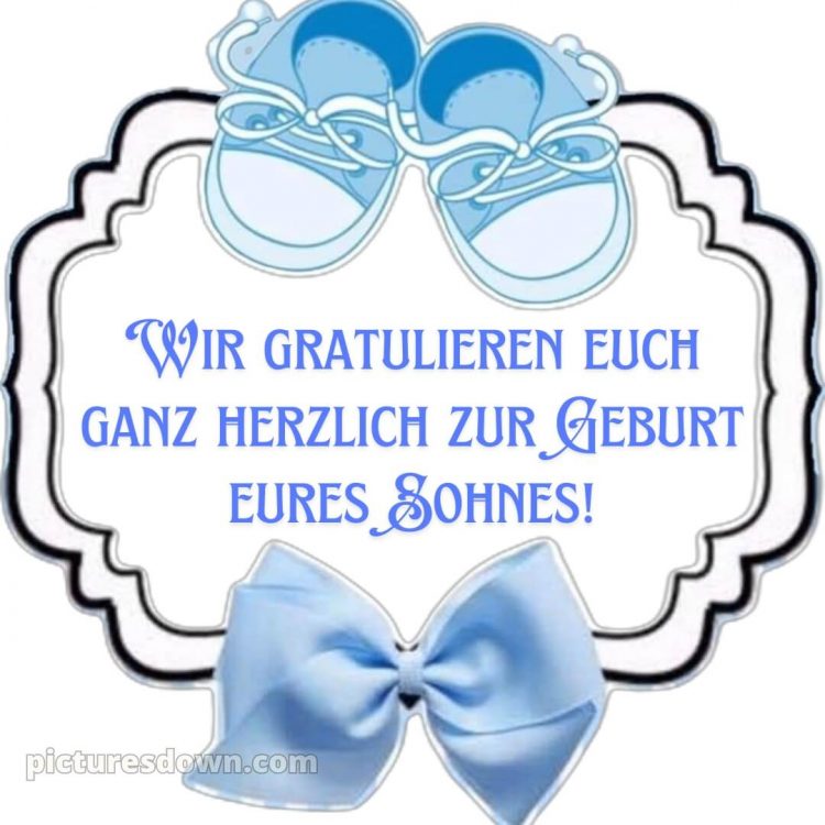 Liebevolle glückwünsche zur geburt junge bild Bogen kostenlos