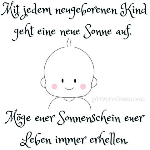 Liebevolle glückwünsche zur geburt junge bild Säugling kostenlos