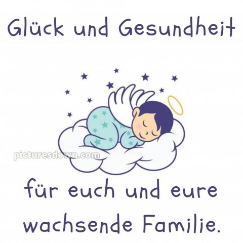 Liebevolle glückwünsche zur geburt kurz bild Wolke kostenlos