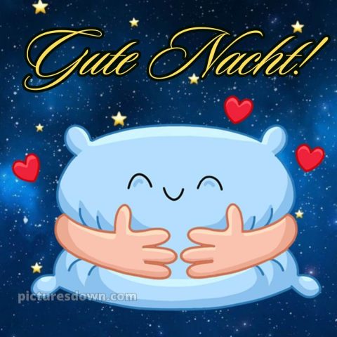 Lustig schönen abend und gute nacht bilder bild Kissen kostenlos