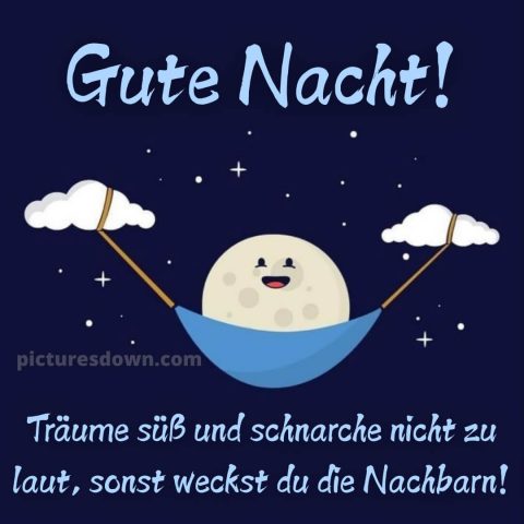 Lustig schönen abend und gute nacht bilder bild Hängematte kostenlos
