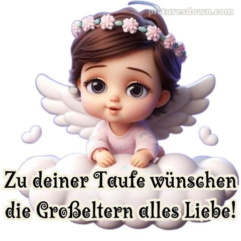 Oma enkel glückwünsche zur taufe von den großeltern bild Wolke kostenlos