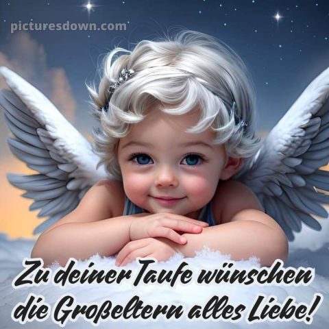 Oma enkel glückwünsche zur taufe von den großeltern bild kleiner Engel kostenlos
