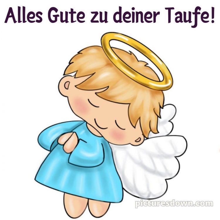 Oma Glückwünsche zur Taufe von den Großeltern bild süßer Engel kostenlos