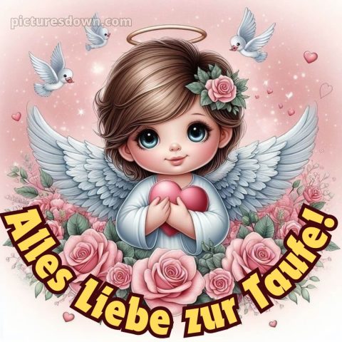 Oma Glückwünsche zur Taufe von den Großeltern bild Rosen kostenlos