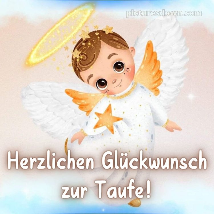 Oma Glückwünsche zur Taufe von den Großeltern bild Engel kostenlos