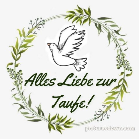 Oma Glückwünsche zur Taufe von den Großeltern bild Vogel kostenlos