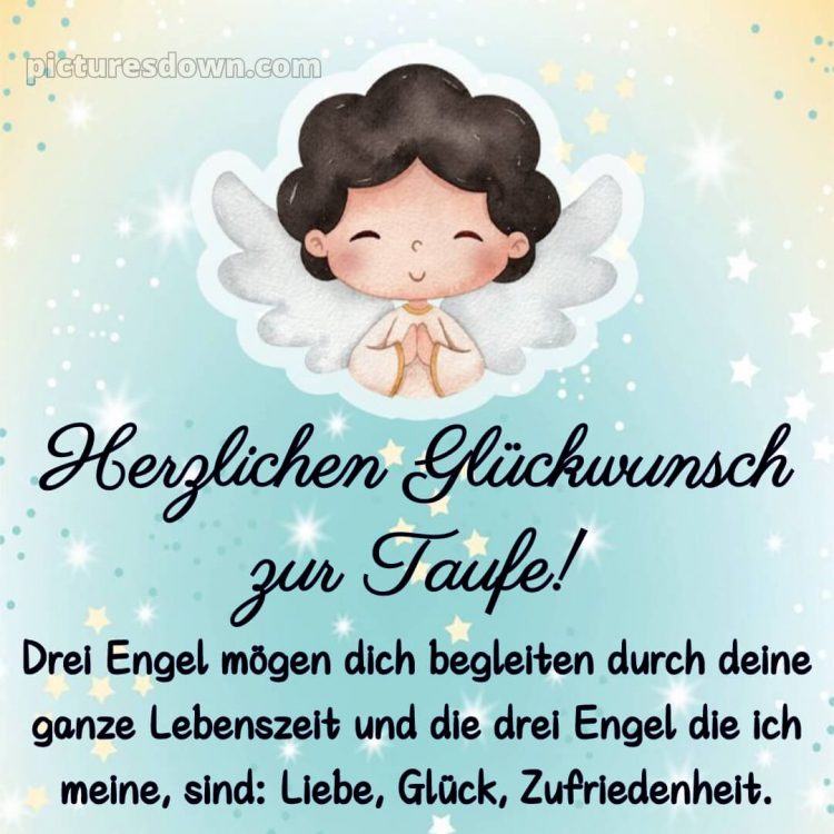 Oma Glückwünsche zur Taufe von den Großeltern bild Engelchen kostenlos