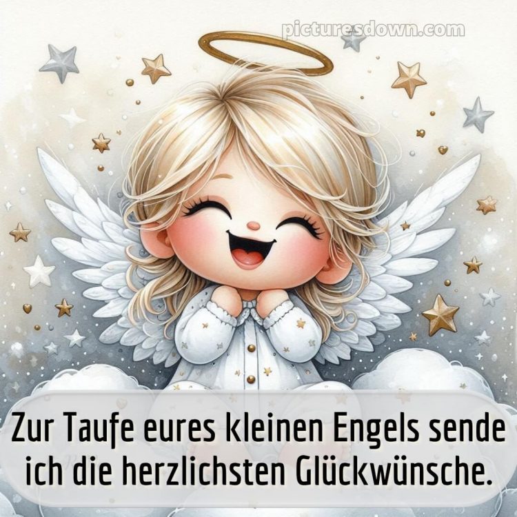 Taufkarte glückwünsche zur taufe modern bild Sterne kostenlos