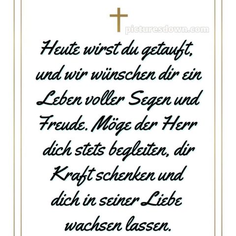 Taufspruch glückwünsche zur taufe von den großeltern bild Kreuz kostenlos