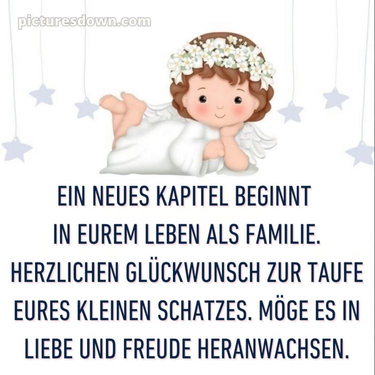 Taufspruch oma glückwünsche zur taufe von den großeltern bild Engelchen kostenlos