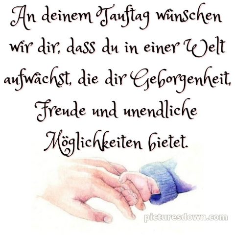 Taufspruch oma glückwünsche zur taufe von den großeltern bild Hände kostenlos