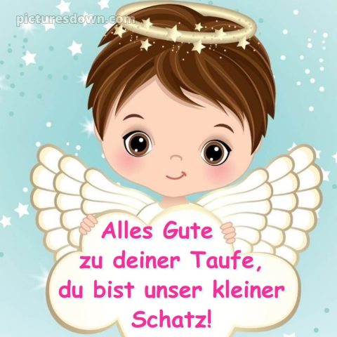 Taufspruch oma glückwünsche zur taufe von den großeltern bild kleiner Engel kostenlos