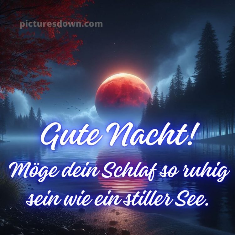 Wunderschöne gute nacht bilder bild Wasser kostenlos